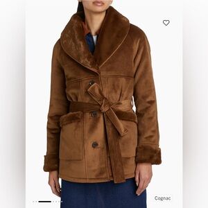 Brown Shearling Women's Coat